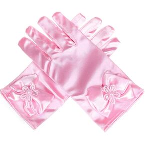 Lusiyu Girl Solid Child Size Wrist Length Formal Glove with Bow in Saudi Arabia