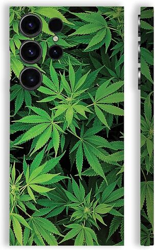 MightySkins Skin Compatible with Samsung Galaxy S23 Ultra Full Wrap - Weed | Protective, Durable, and Unique Vinyl Decal wrap Cover | Easy to Apply & Change Styles | Made in The USA in Saudi Arabia
