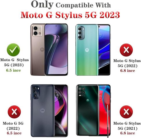 for Moto G Stylus 5g 2023 Case,Moto G Stylus 5G 2023 Phone Case with Screen Protector, 360°Military Grade Rotatable Kickstand (Heavy Duty) Shockproof Protective Cases for Moto G Stylus 5G 2023 (Green) in Saudi Arabia