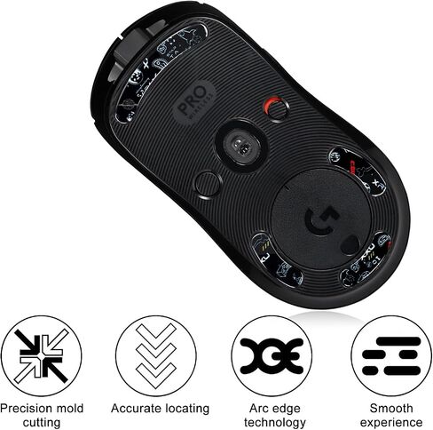 immoenuc Glass Mouse Skates for Logitech G502 X Plus & G502 X Lightspeed Wireless Gaming Mouse Feet Pads Smooth Durable Game Mouse Accessories Slimmer Toughened Glass Fabrication in Kuwait