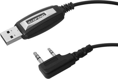 MvToe Programming Cable Compatible with UV-5R, 5RA, 5RE, BF-F8HP, UV3R Plus, BF-888S, 5R EX, 5RX3, GA-2S, BF-F8+, H777 UV82HP Handheld ham Radio transceiver Ham Two Way ham Portable Radios in Kuwait