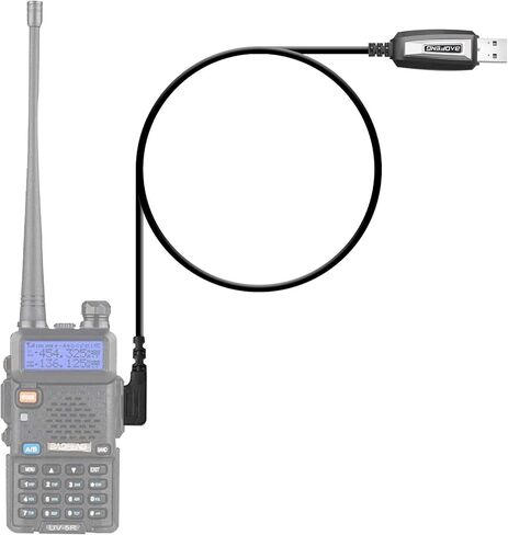 MvToe Programming Cable Compatible with UV-5R, 5RA, 5RE, BF-F8HP, UV3R Plus, BF-888S, 5R EX, 5RX3, GA-2S, BF-F8+, H777 UV82HP Handheld ham Radio transceiver Ham Two Way ham Portable Radios in Kuwait