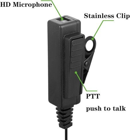 KANMIT 2 سلك سري سماعة أذن أنبوبية صوتية لموتورولا HT750 HT1250 HT1250LS HT1550 HT1550XLS GP328 MTX850 MTX850LS MTX950 جهاز اتصال لاسلكي ثنائي الاتجاه مع ميكروفون Ptt in Kuwait