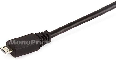 كابل Monoprice 1.5ft Micro USB / Micro-B 2.0 A ذكر إلى 5pin ذكر 28/28AWG متوافق مع Samsung Galaxy وNote وAndroid وLG وHTC One وNexus والأجهزة اللوحية والمزيد! in Kuwait