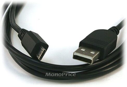 كابل Monoprice 1.5ft Micro USB / Micro-B 2.0 A ذكر إلى 5pin ذكر 28/28AWG متوافق مع Samsung Galaxy وNote وAndroid وLG وHTC One وNexus والأجهزة اللوحية والمزيد! in Kuwait
