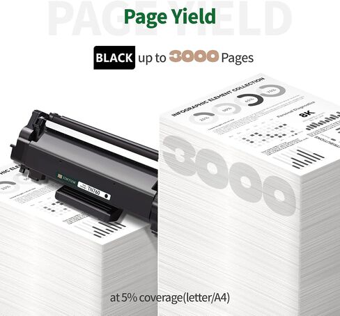 JINTUM TN760 Compatible Toner Cartridge Replacement for Brother TN760 TN-760 TN730 TN-730 for MFC-I2710DW MFC-L2750DW HL-L2350DW DCP-L2550DW HL-L2395DW HL-L2370DW HL-L2390DW Printer (2 Pack) in Saudi Arabia