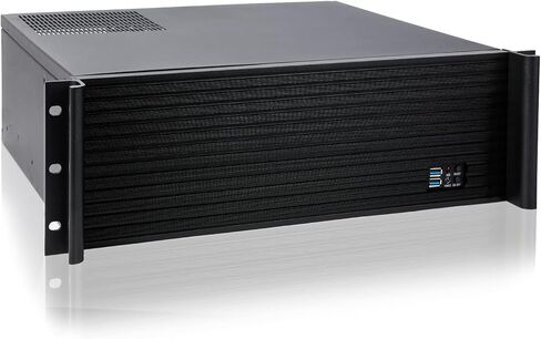 RackChoice Micro ATX 3U Rackmount Server Chassis max11x3.5 Bay,with 2x120mm+80mm Fan infront, Support Standard ATX PSU with Either Top or Side Cooling in Kuwait
