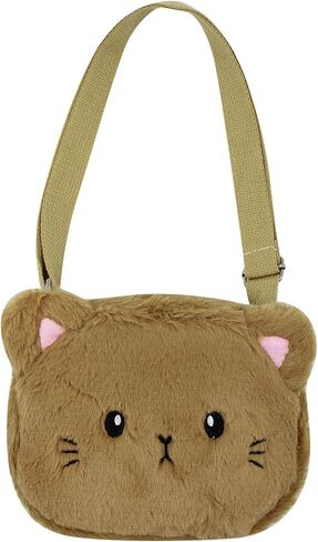 Amamcy لطيف القط Crossbody محفظة الوردي الصغيرة رقيق حقيبة كتف الحيوان أفخم حقيبة ساعي Kawaii محفظة للنساء in Kuwait