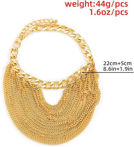 High Heels Anklet Boot Chains for Women Layered Tassel Ankle Chains Gold Punk Bar Nightclubs Party Foot Chains Shoes Chain for Girls Gift in Kuwait