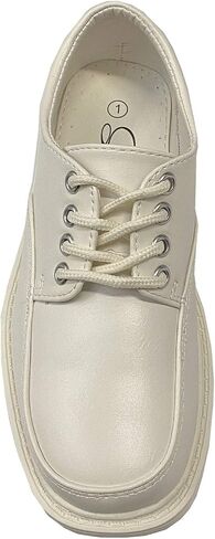 Lito Children's Wear Boys Dress Shoe - Lace Up Communion - Wedding, Graduation, Formal Matte Shoe in Kuwait