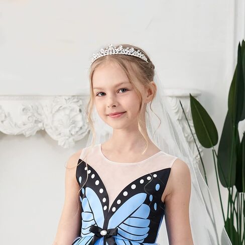 Lovelyshop Radiant Religious Moments Veil and Silver Alloy Tiara package for teenager and woman in First Communion in Kuwait