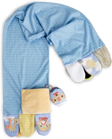 DEMDACO Mommy & Me Vibrant Colorful 9.5 x 52 Inch Soft Polyester Fabric Tactile Textured Whimsical Activity Fashion Scarf in Saudi Arabia