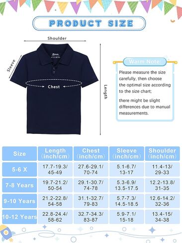 Poroka 4 Pack Boys Children's Cotton Short Sleeve Polo Shirts Solid Boys School Uniform Polo Short Sleeve in Saudi Arabia