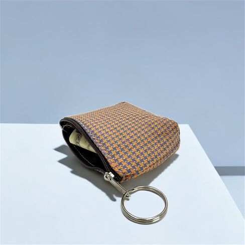 محفظة فيليتا النسائية المكونة من 6 قطع من القماش الكتاني للعملات المعدنية ومحفظة كلاسيكية وجيب للعملات المعدنية مع حامل مفاتيح (متعددة الألوان) in Kuwait