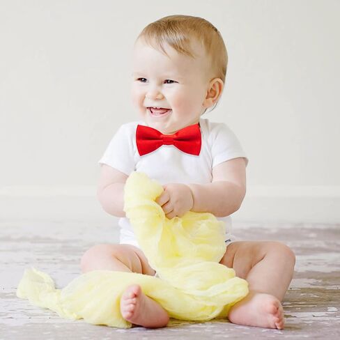 MOTYAWN Kids Bow Ties-Toddlers Adjustable Bowties Classic Pre-Tied Bowtie Baby Cute Bow tie Boys Solid Tuxedo Bowties in Kuwait