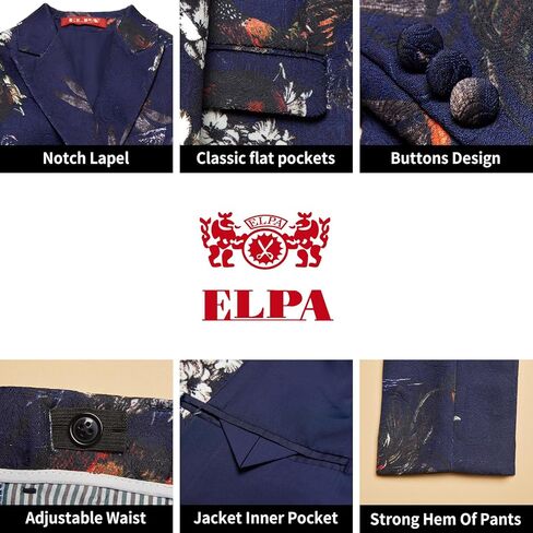 بدلة سهرة للأولاد من ELPA ELPA بدلة سهرة للأطفال مزهرة بقصة ضيقة بدلة رسمية للأطفال لحفلة التخرج والهالوين وحفلات عيد الميلاد in Kuwait
