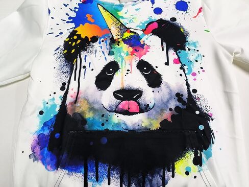 Asylvain Graphic Hoodies for Boys Girls 3D Print Novelty Colorful Cool Kids Sweatshirts Size 6-15 Years in Saudi Arabia