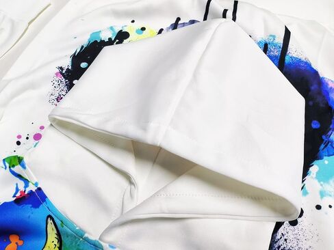 Asylvain Graphic Hoodies for Boys Girls 3D Print Novelty Colorful Cool Kids Sweatshirts Size 6-15 Years in Saudi Arabia
