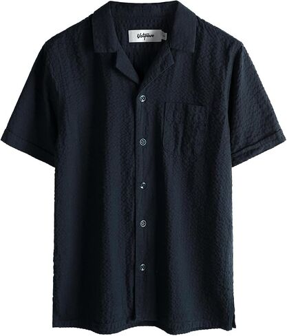 VATPAVE Boys Button Down Shirt Short Sleeve Casual Hawaiian Shirt Cuban Collar Summer Shirts with Pocket in Saudi Arabia