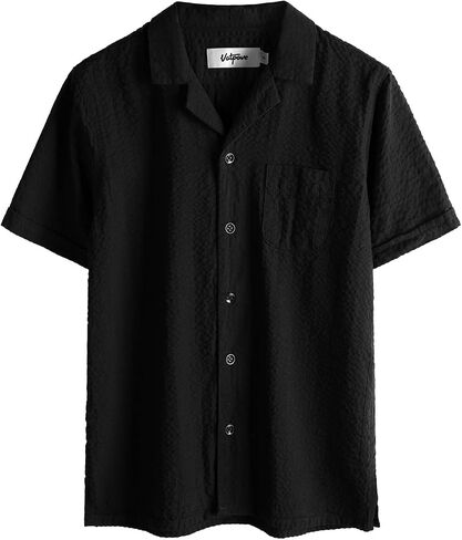 VATPAVE Boys Button Down Shirt Short Sleeve Casual Hawaiian Shirt Cuban Collar Summer Shirts with Pocket in Saudi Arabia