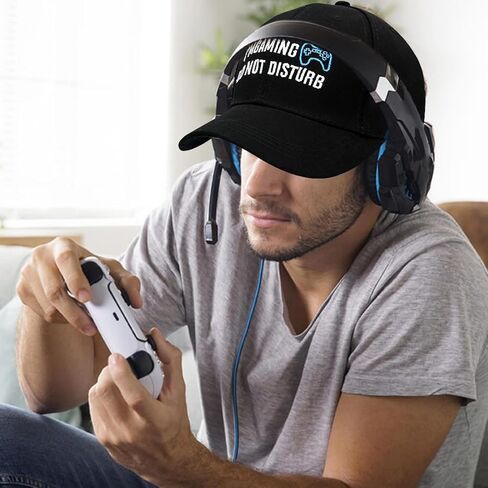 Novelty Gamer Socks Beanie Winter Hat Baseball Cap, Funny Gamer Gifts Stocking Stuffers for Teens Boys Men Teenagers Dad Men Black in Kuwait