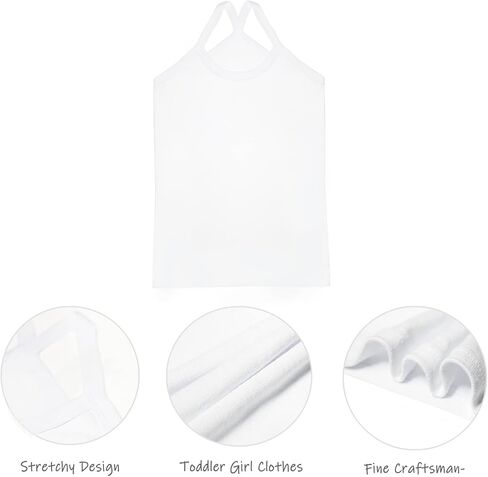 Phedrew Girls Dance Tank Tops قطن كامي تانك سكوب الرقبة قمصان داخلية 6-Pack in Kuwait
