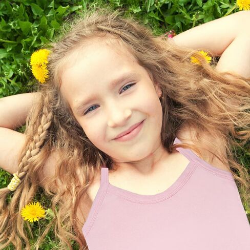 Phedrew Girls Dance Tank Tops قطن كامي تانك سكوب الرقبة قمصان داخلية 6-Pack in Kuwait