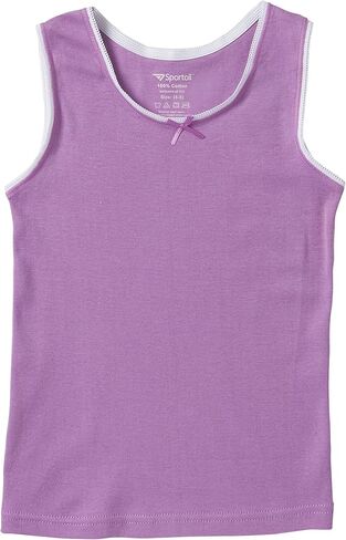 Sportoli Girls Ultra Soft 100% Cotton Tank Top Tagless Cami Undershirts (4 Pack) in Saudi Arabia