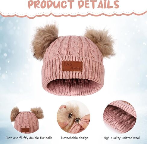 Fuyamp 4 Pcs Kids Winter Hat Scarf Gloves Socks Set,Knitted Beanie Hat,Thick Fleece Lined Scarf,Snow Gloves,Coral Fleece Socks,Toddler Winter Soft Warmer Set for Girls 1-10 Years in Kuwait