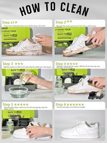 BIMZUC Shoe Cleaner, 17Oz Sneakers Cleaner Kit, White Sneaker Cleaner kit, Shoe Cleaner for White Shoe, Sneaker, Leather, Tennis, Boot, Canvas, Nubuck, Shoe Sole in Kuwait