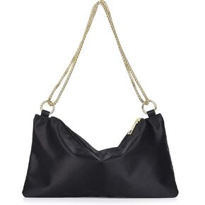 ChuLian Women Satin Evening Handbag Shoulder Bag Wedding Prom Clutch Purse Elegant Evening Bag for Wedding Prom Bridal in Kuwait