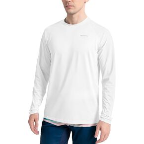 Moikrakki UPF50+ Rash Guard for Men - Long Sleeve Sun Shirts for Men Sun Protection Breathable Quick Dry Fishing Shirt in Kuwait