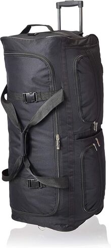 Rockland Rolling Duffel Bag, Black, 36-Inch in Saudi Arabia