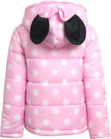 Disney Girls' Minnie Mouse Snowsuit - 2 Piece Ski Jacket with 3D Ears and Snow Bib Ski Pants Overalls: Toddlers/Girls (2T-7) in Saudi Arabia