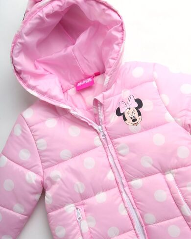 Disney Girls' Minnie Mouse Snowsuit - 2 Piece Ski Jacket with 3D Ears and Snow Bib Ski Pants Overalls: Toddlers/Girls (2T-7) in Saudi Arabia