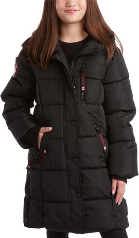 CANADA WEATHER GEAR Girls’ Winter Coat – Stadium Length Quilted Puffer Parka Jacket (7-16) in Kuwait