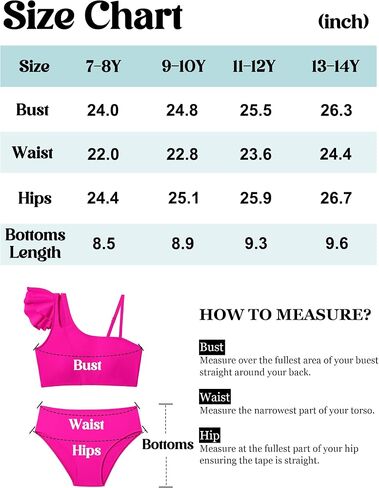 Doumlop Girls Swimsuits Bikini Set, Kids Bathing Suit for Girls Ruffle Two Piece Girls' Swimwear with Adjustable Strap in Saudi Arabia