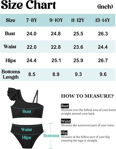 طقم بيكيني للفتيات من Doumlop، بدلة استحمام للأطفال للفتيات مكشكشة من قطعتين ملابس سباحة للفتيات مع حزام قابل للتعديل in Kuwait