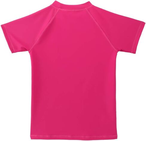 قميص سباحة للفتيات Rash Guard بعامل حماية من أشعة الشمس 50+ بأكمام قصيرة واقٍ من الشمس in Kuwait