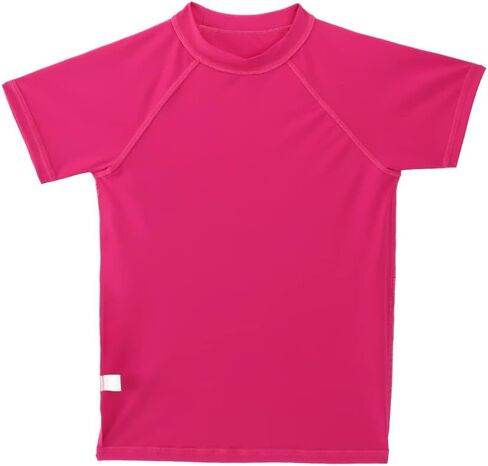 قميص سباحة للفتيات Rash Guard بعامل حماية من أشعة الشمس 50+ بأكمام قصيرة واقٍ من الشمس in Kuwait