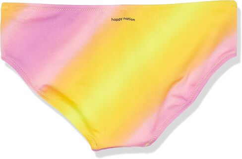 Happy Nation Girls Hipster Swim Bikini Bottom, Sour Yellow Gradient in Kuwait