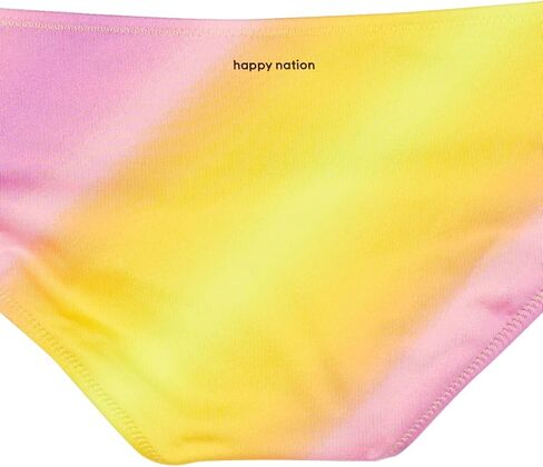 Happy Nation Girls Hipster Swim Bikini Bottom, Sour Yellow Gradient in Kuwait