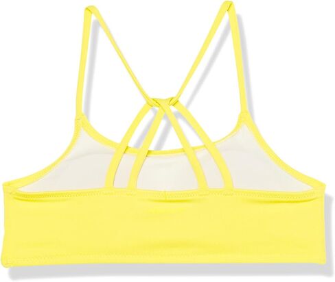 Happy Nation Girls Racerback Swim Bikini Top, Sour Yellow in Kuwait