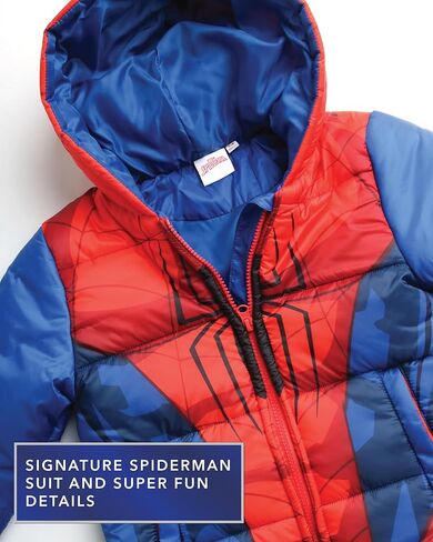 Marvel Boys' Spider-Man Snowsuit - 2 Piece Ski Jacket and Snow Bib Ski Pants Overalls: Toddler/Boy (2T-7) in Saudi Arabia