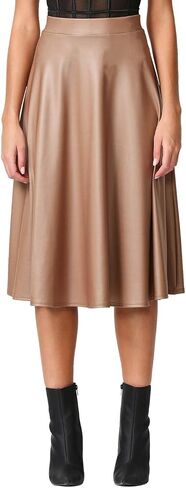 Cemi Ceri Women's J2 Love Faux Leather Flare Skirt in Saudi Arabia