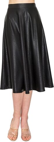 Cemi Ceri Women's J2 Love Faux Leather Flare Skirt in Saudi Arabia