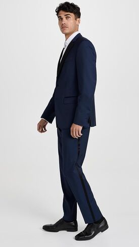 BOSS Men's Slim Fit Tuxedo, Navy, Blue, L in Kuwait