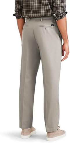 Classic Fit Signature Iron Free Khaki with Stain Defender Pants - Pleated (Regular and Big & Tall) in Saudi Arabia