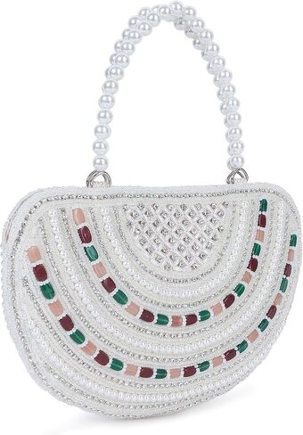Bag Pepper Letest Handicraft Embroidered Bridal Handbag/Shoulder Bag| Purse Clutch Latest Fashion for Women & Girls in Saudi Arabia