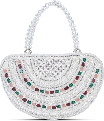 Bag Pepper Letest Handicraft Embroidered Bridal Handbag/Shoulder Bag| Purse Clutch Latest Fashion for Women & Girls in Saudi Arabia